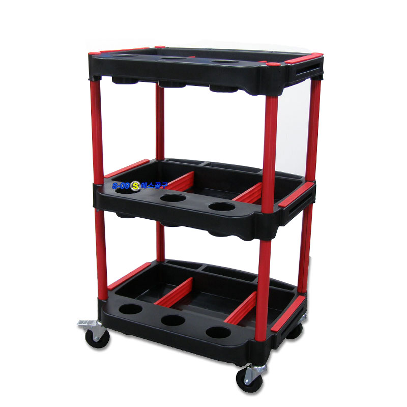 공구다이 3단 이동형공구함 플라스틱공구박스