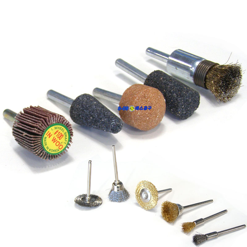 대형 에어다이그라인더 일자형 3mm 6mm 생크 척 11종 로타리