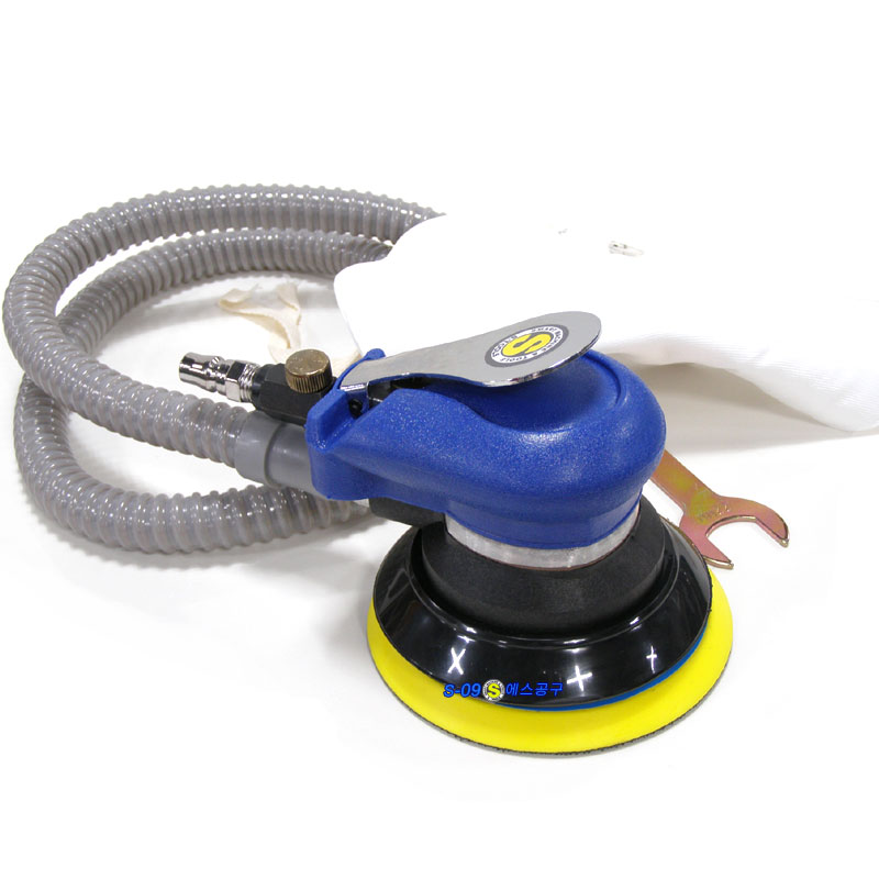 에어샌더기 5인치 흡입식 6홀 에어원형흡입샌더
