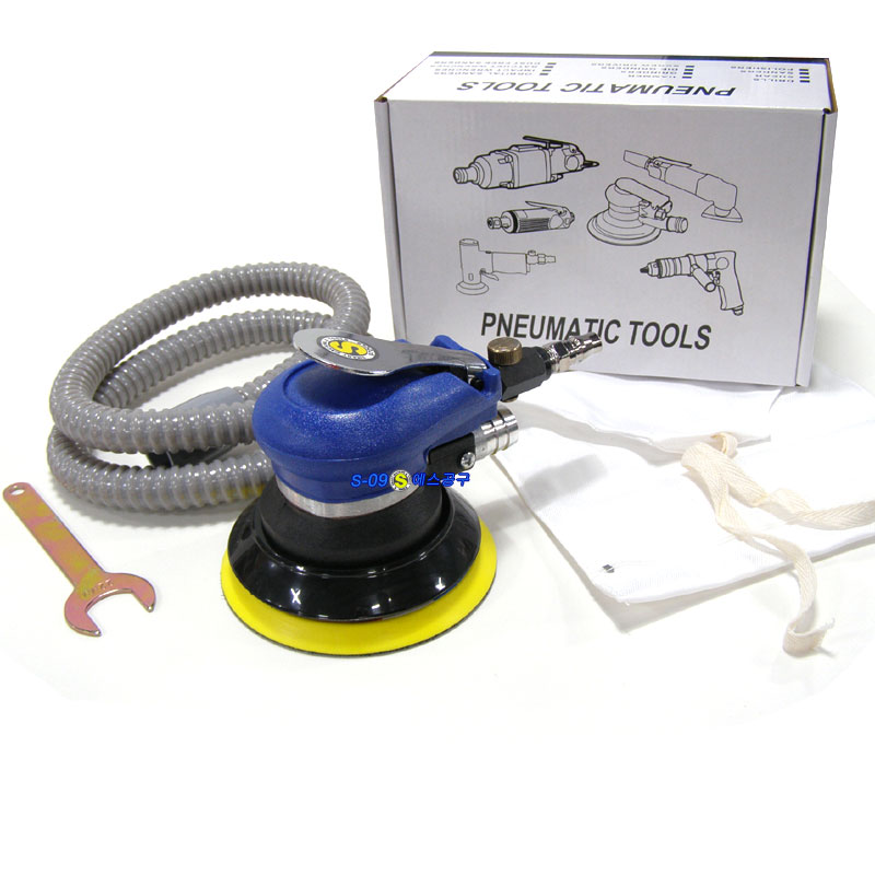 에어샌더기 5인치 흡입식 6홀 에어원형흡입샌더