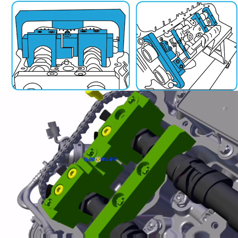벤츠 M176 M177 M178 엔진 타이밍툴 4.0 AMG C63