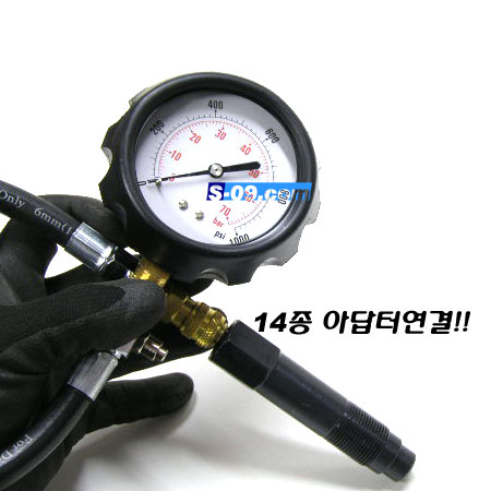 실린더압축게이지(디젤 트럭) 디젤엔진압축압력테스터기 디젤압축게이지