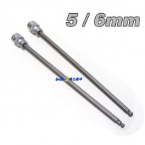 육각비트소켓(롱 5mm,6mm) 롱육각렌치 X 220mmL