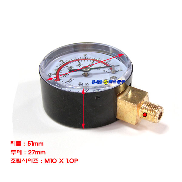 진공게이지 부압 마이티백 게이지