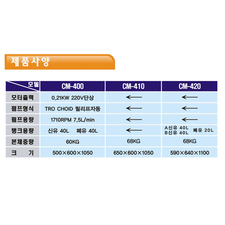 오토밋션오일교환기 쿨맨 CM-400