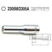 소켓 1/4 12각(롱)mm 일본 코켄