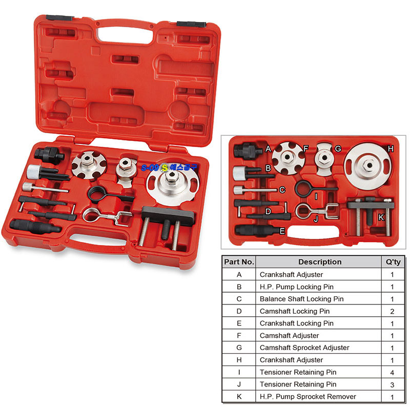 VW/AUDI 디젤 타이밍툴 TDi V6 V8 HP펌프분해공구