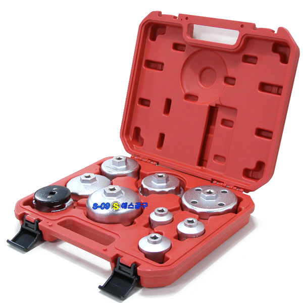 만능 오일필터컵렌치세트 9PCS 수입차 휠타렌치 세트
