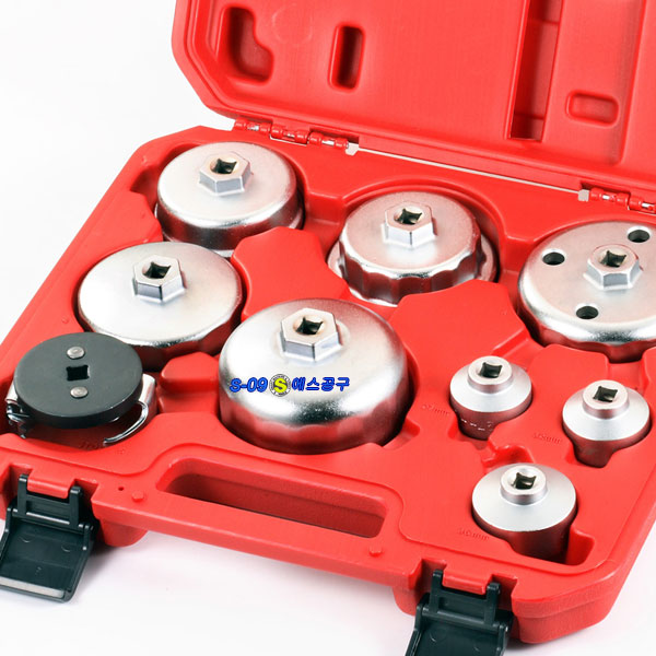 만능 오일필터컵렌치세트 9PCS 수입차 휠타렌치 세트