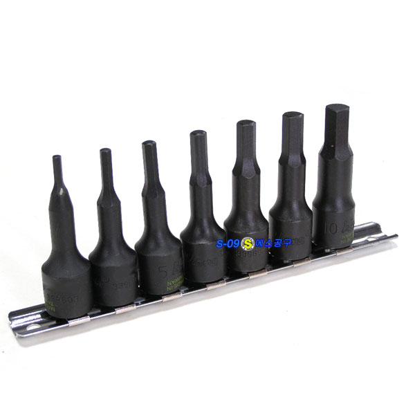 임팩육각소켓세트 3/8인치임팩 헥스소켓세트 6각 (7PCS)