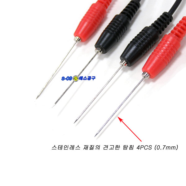 배선접촉핀(6PCS) 배선첩촉침 리드선 탐침봉