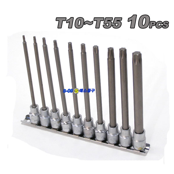 톡스소켓(롱 3/8인치) 롱톡스비트소켓 140mm 10pcs