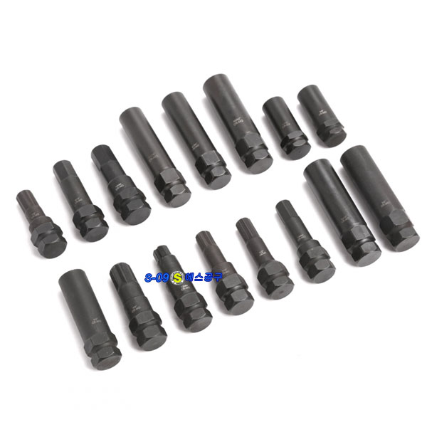 휠마스터키세트 16PCS 휠락소켓 휠너트소켓
